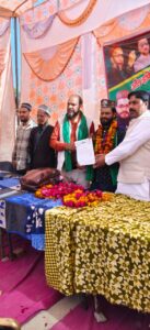 ग्राम ढेल में कार्यक्रम, हाफिज़ मोहम्मद नाज़िर को मिली दहगवां ब्लॉक अध्यक्ष की जिम्मेदारी