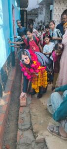 पालिकाध्यक्ष फात्मा रज़ा ने सीसी रोड़ व नाली निर्माण का किया शिलान्यास