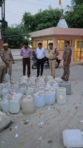 सहसवान पुलिस ने नष्ट किया 128 मुकदमों का माल