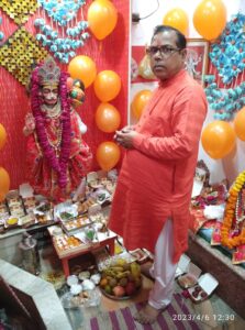 लिंगेश्वर नाथ महादेव मंदिर पर हर्षोल्लास के साथ मनाया गया हनुमान जन्मोत्सव