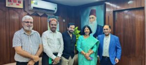 नसीम फाउंडेशन के प्रतिनिधियों ने एएमयू कुलपति से की शिष्टाचार भेंट, शैक्षिक व सांस्कृतिक सहयोग पर हुई चर्चा