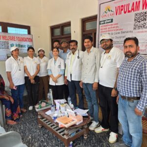 विपुलम वेलफेयर फाउंडेशन द्वारा किया गया फ्री स्वास्थ केम्प का आयोजन