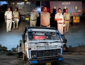 बरेली-बदायूं बॉर्डर पर खनन माफियाओं की शामत’, RTO की टीम ने दबोचा 95 टन वजनी बेलगाम ट्रक- टक्कर मारकर भागा ड्राइवर गिरफ्तार..