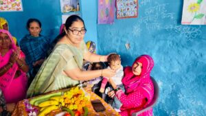 सेवा संकल्प अभियान के ‘आंगन उत्सव’ में महिलाओं का सम्मान, बच्चों के लिए हुए विविध कार्यक्रम