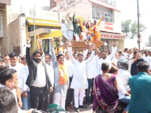 सेवा संकल्प यात्रा का बदायूँ में भव्य स्वागत