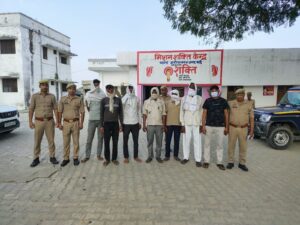 जरीफनगर पुलिस ने सात लोगों को किया गिरफ्तार, न्यायालय में किया पेश